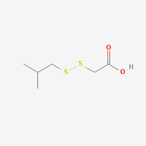 molecular formula C6H12O2S2 B8444362 iso-Butyldisulfanyl-acetic acid 