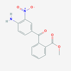 molecular formula C15H12N2O5 B8444445 Methyl 2-[(4-amino-3-nitrophenyl)carbonyl]benzoate 