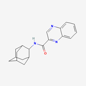 molecular formula C19H21N3O B8444459 n-(2-Adamantyl)-2-quinoxalinecarboxamide 