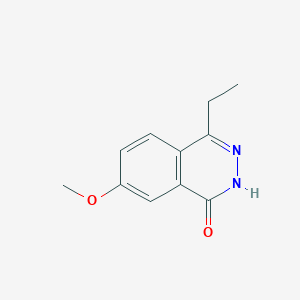 molecular formula C11H12N2O2 B8444496 4-ethyl-7-methoxy-2H-phthalazin-1-one 