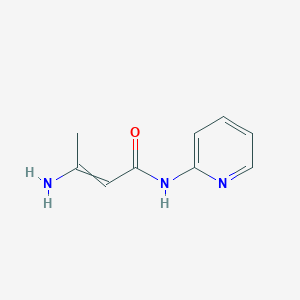 molecular formula C9H11N3O B8444512 3-amino-N-(2-pyridyl)but-2-enamide 