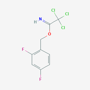 molecular formula C9H6Cl3F2NO B8444525 2,4-Difluorobenzyl trichloroacetimidate 
