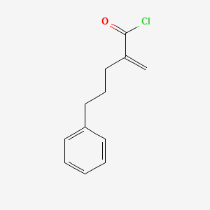 molecular formula C12H13ClO B8444574 2-Methylene-5-phenylvaleric acid chloride 