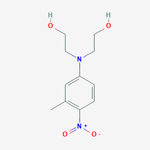 molecular formula C11H16N2O4 B8444601 2-Methyl-4-[N,N-bis(2-hydroxyethyl)amino]nitrobenzene 