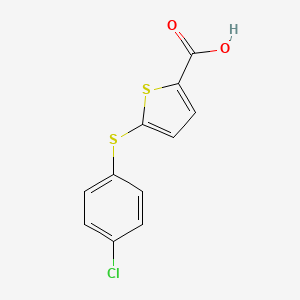 molecular formula C11H7ClO2S2 B8444606 5-(4-Chlorophenylsulfanyl)thiophene-2-carboxylic acid 