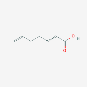 molecular formula C8H12O2 B8444609 3-Methylhepta-2,6-dienoic acid 