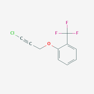 molecular formula C10H6ClF3O B8444641 1-(3-Chloroprop-2-ynyloxy)-2-(trifluoromethyl)benzene CAS No. 890839-64-2