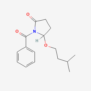 1-Benzoyl-5-(3-methylbutoxy)pyrrolidin-2-one