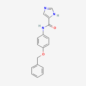 molecular formula C17H15N3O2 B8444753 3-H-imidazole-4-carboxylic acid (4-benzyloxyphenyl)amide 