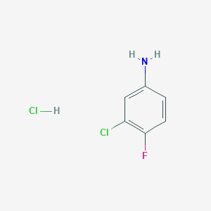 molecular formula C6H6Cl2FN B8444762 3-Chloro-4-fluoroaniline hydrochloride 