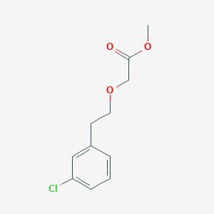 molecular formula C11H13ClO3 B8444799 [2-(3-Chloro-phenyl)-ethoxy]-acetic acid methyl ester 