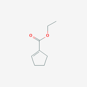 molecular formula C8H12O2 B084448 环戊-1-烯羧酸乙酯 CAS No. 10267-94-4