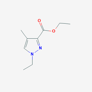 molecular formula C9H14N2O2 B8444801 ethyl 1-ethyl-4-methyl-1H-pyrazole-3-carboxylate CAS No. 1092394-31-4