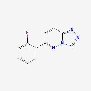 molecular formula C11H7FN4 B8444810 6-(o-Fluorophenyl)-1,2,4-triazolo-[4,3-b]pyridazine 