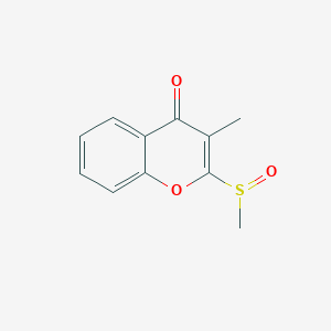 molecular formula C11H10O3S B8444830 2-Methanesulfinyl-3-methyl-chromen-4-one 