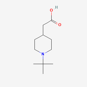 molecular formula C11H21NO2 B8444846 (1-tert-Butyl-piperidin-4-yl)-acetic acid 