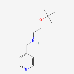 molecular formula C12H20N2O B8444962 2-tert-Butoxy-N-(pyridin-4-ylmethyl)ethanamine 