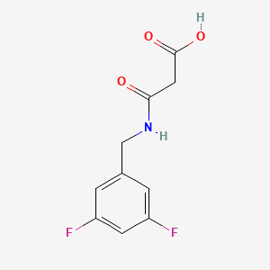 molecular formula C10H9F2NO3 B8444969 N-(3,5-Difluoro-benzyl)-malonamic acid 