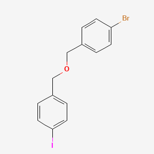 molecular formula C14H12BrIO B8445129 1-Bromo-4-[(4-iodobenzyloxy)methyl]benzene CAS No. 1300746-81-9
