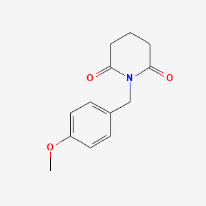 molecular formula C13H15NO3 B8445143 Glutarimide, N-(4-methoxybenzyl)- 