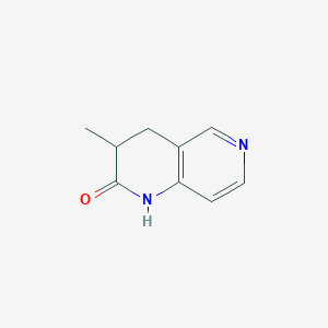 molecular formula C9H10N2O B8445149 1,2,3,4-Tetrahydro-3-methyl-2-oxo-1,6-naphthyridine 
