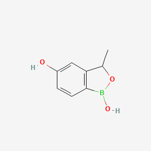 molecular formula C8H9BO3 B8445153 3-methylbenzo[c][1,2]oxaborole-1,5(3H)-diol 