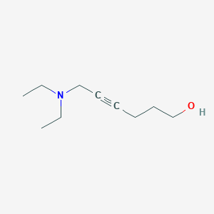 molecular formula C10H19NO B8445186 6-Diethylaminohex-4-yn-1-ol 