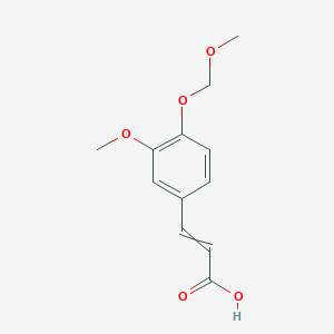 3-Methoxy-4-methoxymethoxycinnamic acid