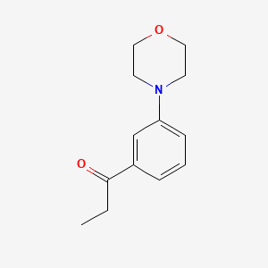 molecular formula C13H17NO2 B8445248 1-(3-Morpholin-4-yl-phenyl)propan-1-one 