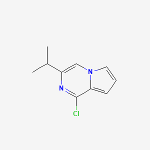 molecular formula C10H11ClN2 B8445276 Chloro-3-isopropylpyrrolo[1,2-a]pyrazine 