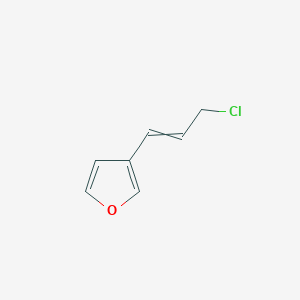 molecular formula C7H7ClO B8445297 3-(3-Furyl)allyl chloride 