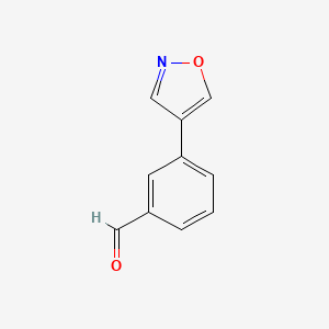 molecular formula C10H7NO2 B8445320 3-(Isoxazol-4-yl)benzaldehyde 