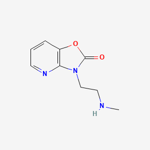 molecular formula C9H11N3O2 B8445350 3-[2-(METHYLAMINO)ETHYL]-3H-OXAZOLO[4,5-b]PYRIDIN-2-ONE 