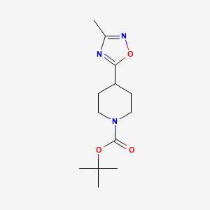 Tert-butyl 4-(3-methyl-1,2,4-oxadiazol-5-yl)piperidine-1-carboxylate