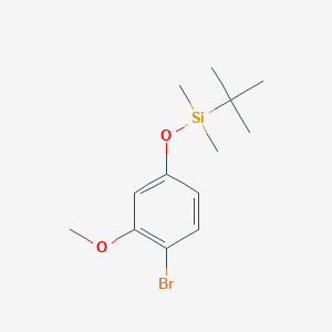 molecular formula C13H21BrO2Si B8445438 (4-Bromo-3-methoxyphenoxy)(tert-butyl)dimethylsilane 