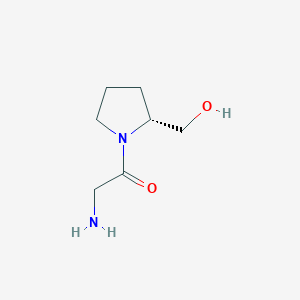 molecular formula C7H14N2O2 B8445483 [(2R)-1-glycylpyrrolidin-2-yl]methanol 