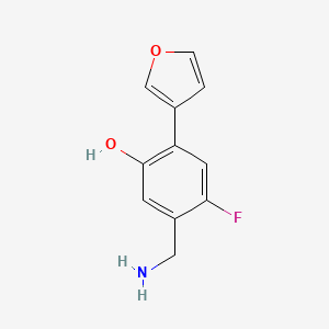 5-Aminomethyl-4-fluoro-2-furan-3-yl-phenol