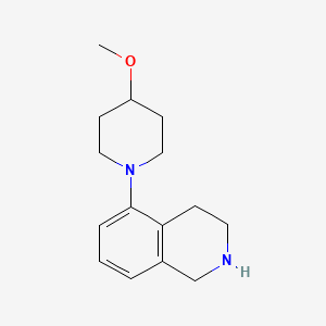 molecular formula C15H22N2O B8445554 5-(4-Methoxypiperidin-1-yl)-1,2,3,4-tetrahydroisoquinoline 
