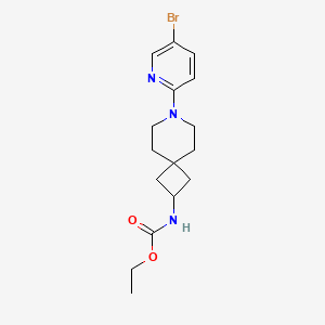 molecular formula C16H22BrN3O2 B8445584 Ethyl[7-(5-bromopyridin-2-yl)-7-azaspiro[3.5]non-2-yl]carbamate 