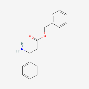molecular formula C16H17NO2 B8445587 3-Phenyl-beta-alanine benzyl ester 