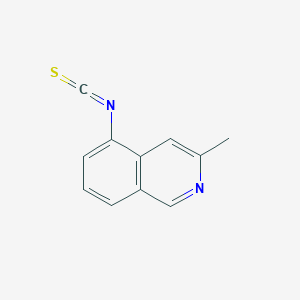 molecular formula C11H8N2S B8445595 5-Isothiocyanato-3-methylisoquinoline CAS No. 70917-88-3