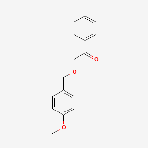 molecular formula C16H16O3 B8445600 2-(4-Methoxyphenylmethoxy)acetophenone 