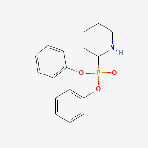 molecular formula C17H20NO3P B8445620 Diphenyl piperidin-2-ylphosphonate 
