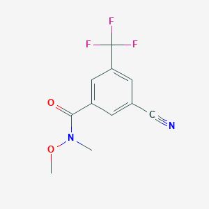3-cyano-N-methoxy-N-methyl-5-(trifluoromethyl)benzamide