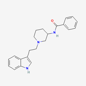 molecular formula C22H25N3O B8445746 N-(1-(2-(1H-Indol-3-yl)ethyl)-3-piperidinyl)benzamide CAS No. 26844-13-3