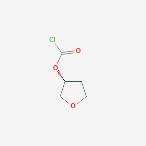 molecular formula C5H7ClO3 B8445771 (R)-tetrahydrofuran-3-yl chloroformate 