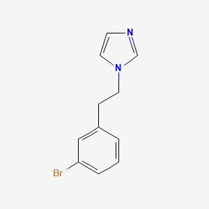 molecular formula C11H11BrN2 B8445804 1-[2-(3-Bromophenyl)ethyl]-1H-imidazole 
