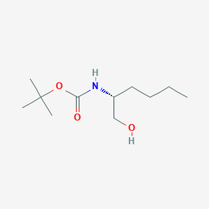 molecular formula C11H23NO3 B8445809 (R)-2-t-butoxycarbonylamino-1-hexanol 