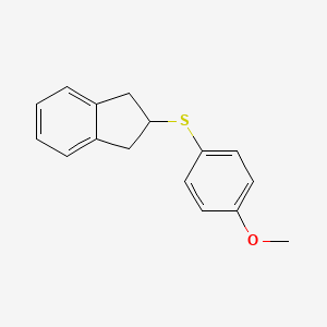 2-(4-Methoxy-phenylthio)-indan