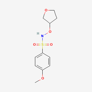 molecular formula C11H15NO5S B8445880 N-(tetrahydro-3-furanyloxy)-4-methoxy-1-benzenesulfonamide 